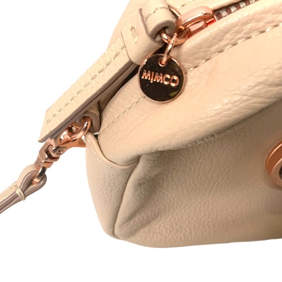 MIMCO Modify Genuine Leather Blush Rose Gold Cross Body / Hip Bag - Picture 6 of 11